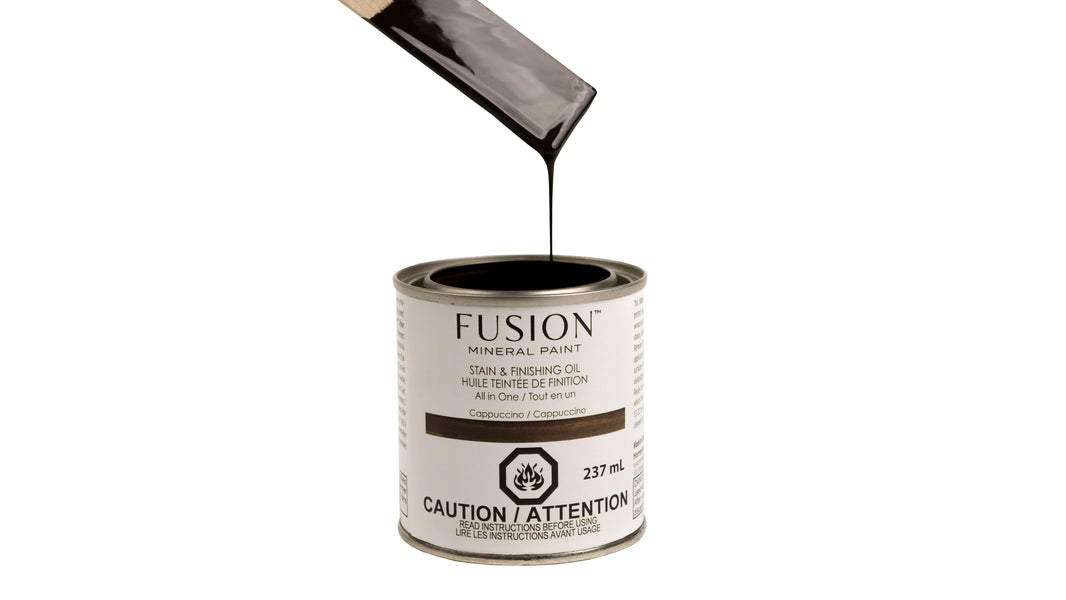 Fusion Mineral Paint Stain and Finishing Oil Cappuccino 237mL