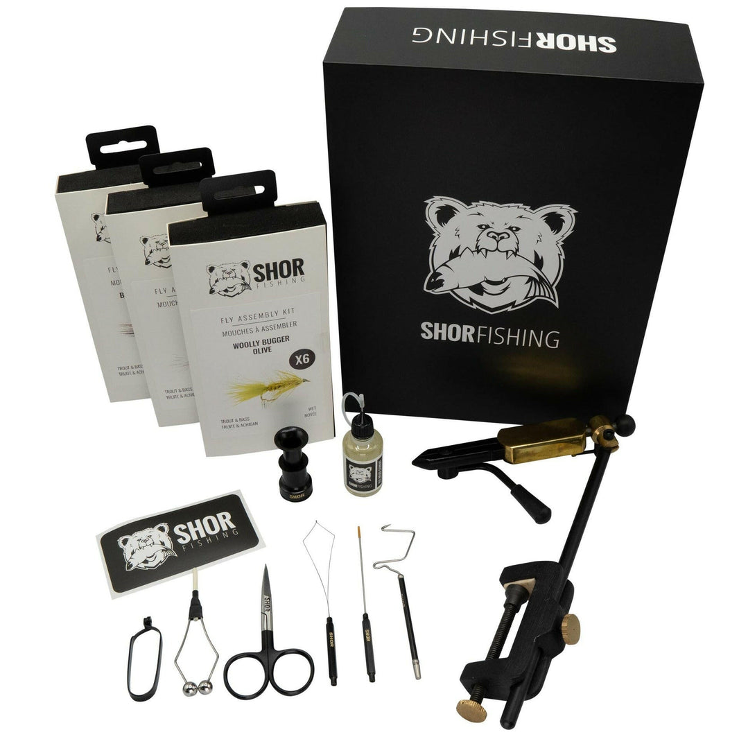šSHOR - GOLD TROUT FLY TYING KIT