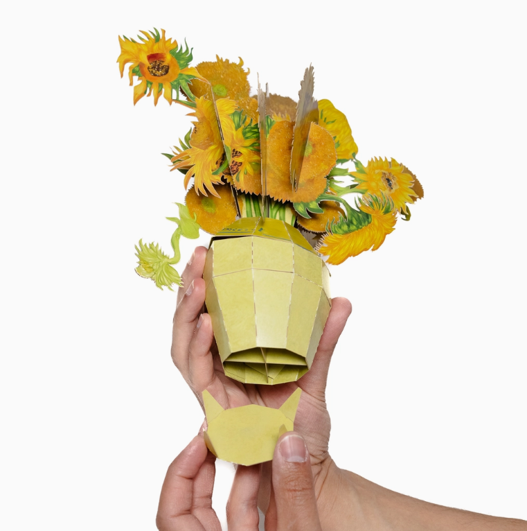 Today is Art Day Vincent van Gogh - Sunflowers - Paper Bouquet - Art Noise