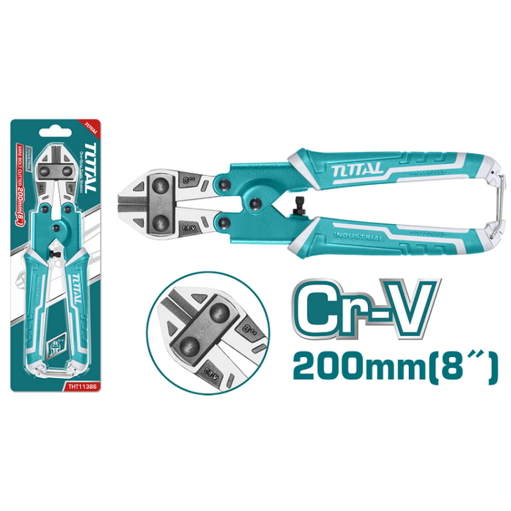 Total Tools - 8" Mini bolt cutter (TPR Handle)