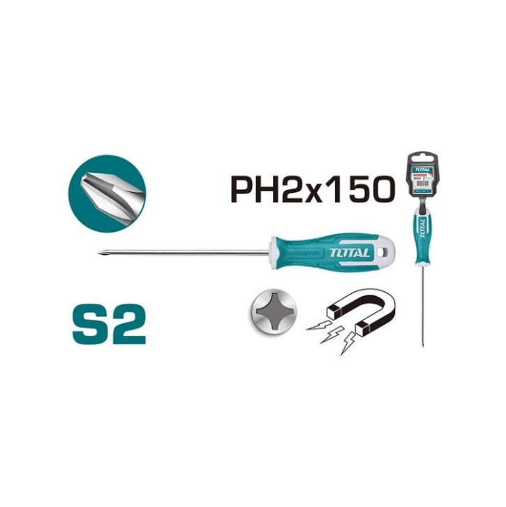 Total Tools - PH2X6" Phillips screwdriver
