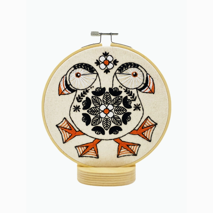 Puffin Complete Embroidery Kit