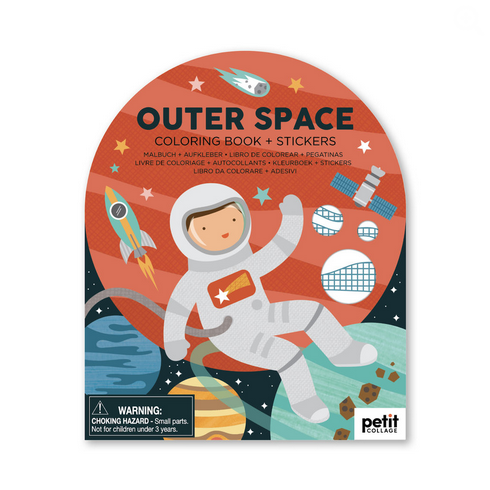 Outer Space Colouring Book with Stickers