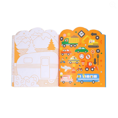 Vehicles Colouring Book with Stickers
