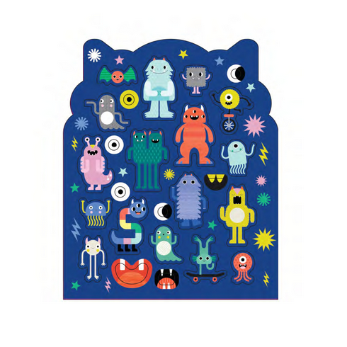 Monsters Colouring Book with Stickers