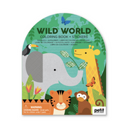 Wild World Colouring Book with Stickers