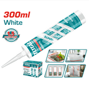 Total Tools - 300ML Kitchen & Bath Silicone Sealant White