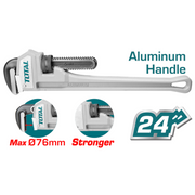 Total Tools - 24" Aluminum Handle Pipe Wrench