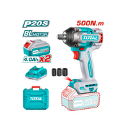 Total Tools - 20VX369ft-lbs Mid-Torque Cordless Impact Wrench Combo