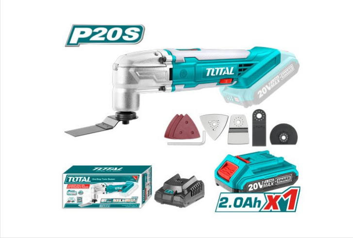 Total Tools - 20V Lithium-Ion multi-tool Combo 1 Battery+1 Charger