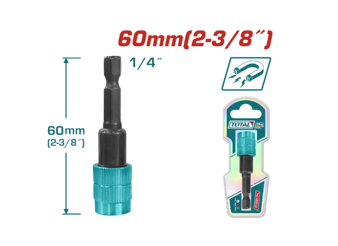 Total Tools - 2-3/8" Screwdriver bit holder with release