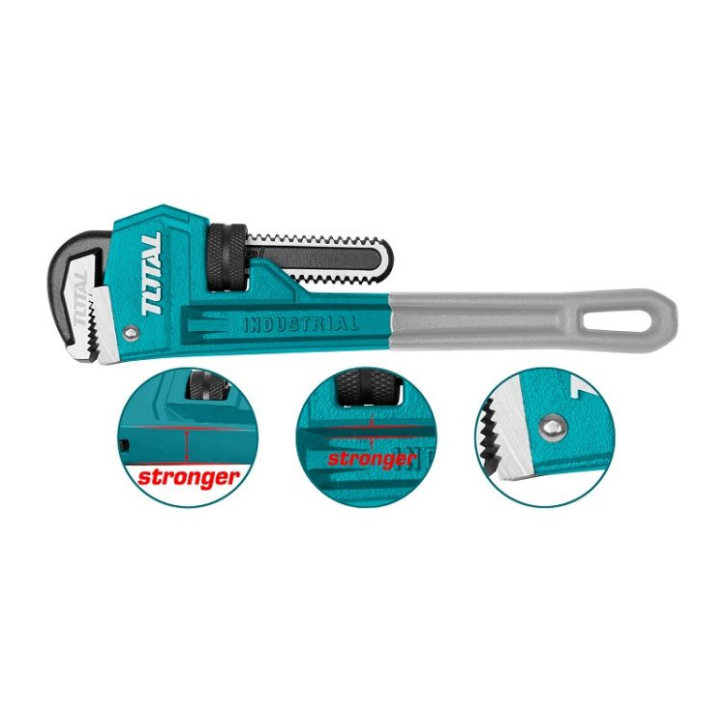 Total Tools - 18" Pipe wrench (Coated Handle)