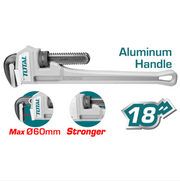 Total Tools - 18" Aluminum Handle Pipe Wrench