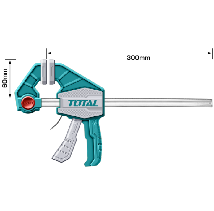 Total Tools - 12" Quick bar clamp