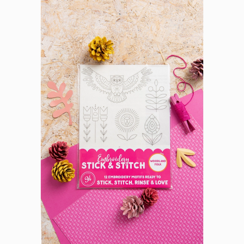 Woodland Folk Stick & Stitch Embroidery Pack