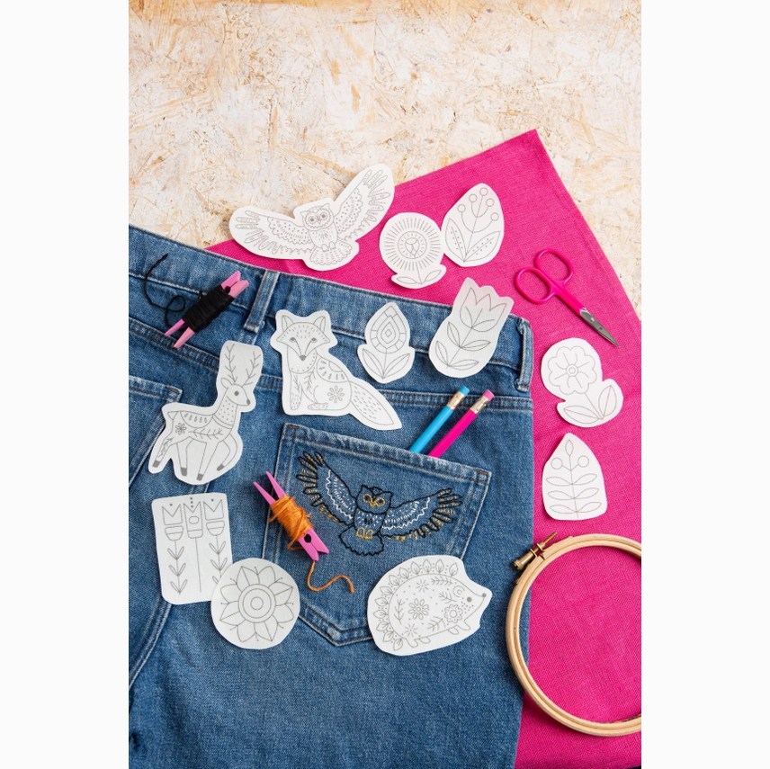Woodland Folk Stick & Stitch Embroidery Pack