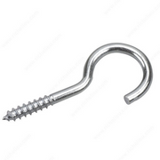 Screw Hook with Lag Thread -  1 7/8" -  Zinc