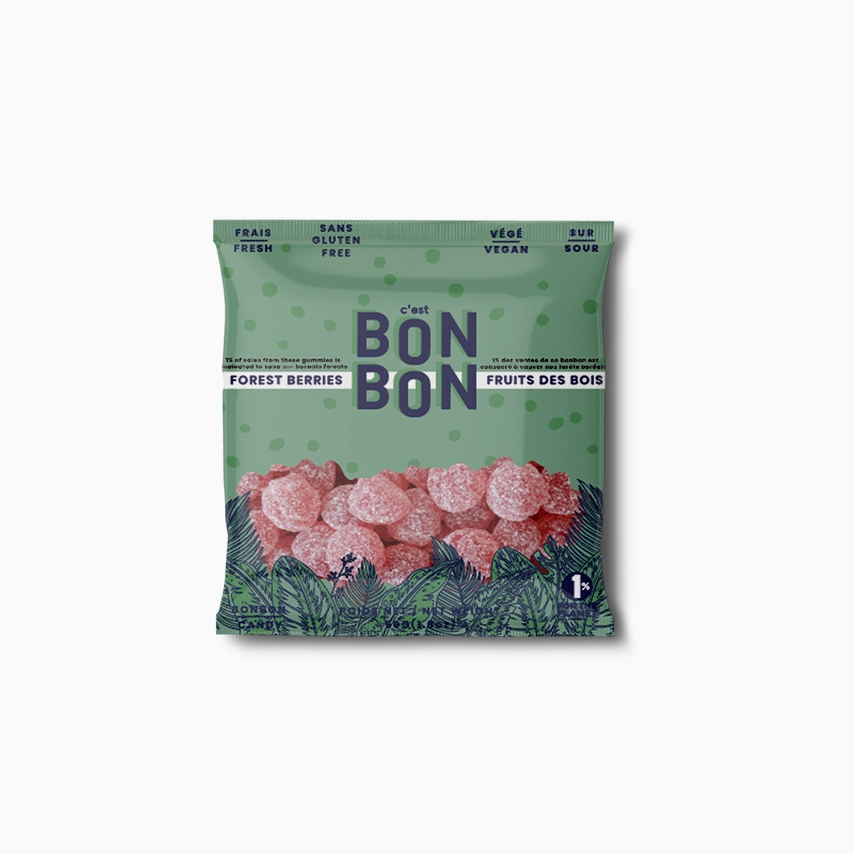 La boîte à bonbons Vegan Forest Berries - Gummy Candies