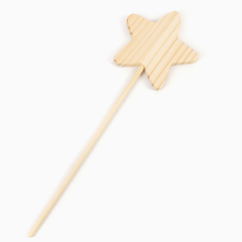 Wooden Star Wand