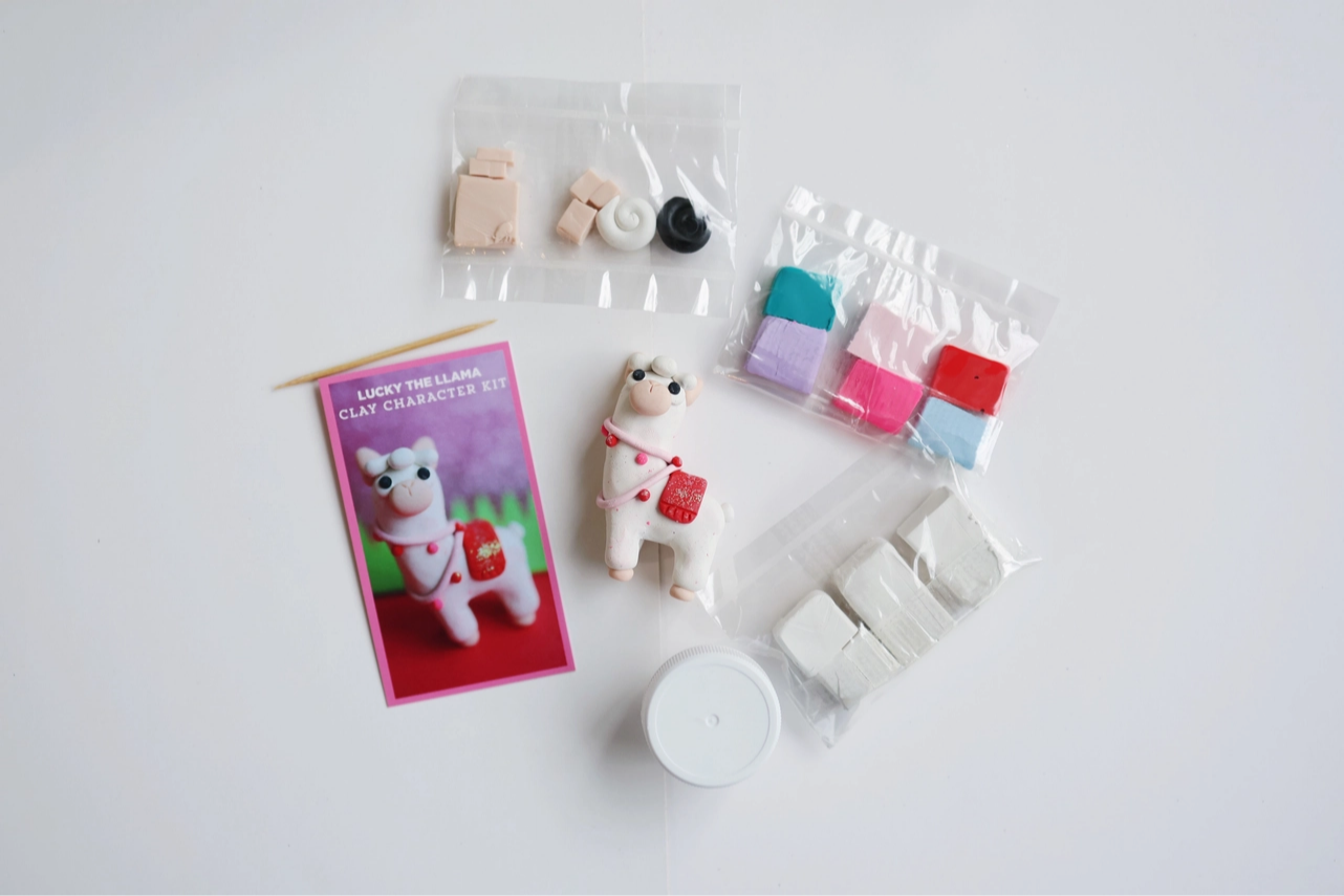 Lucky the Llama DIY Polymer Clay Kit