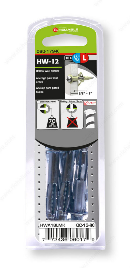 Reliable - Hollow Wall Anchor - 2 1/4 in