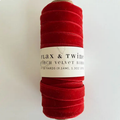 Flax & Twine Velvet Ribbon - 10yds