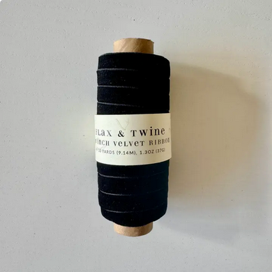 Flax & Twine Velvet Ribbon - 10yds