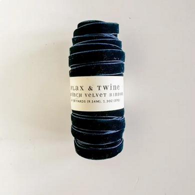 Flax & Twine Velvet Ribbon - 10yds
