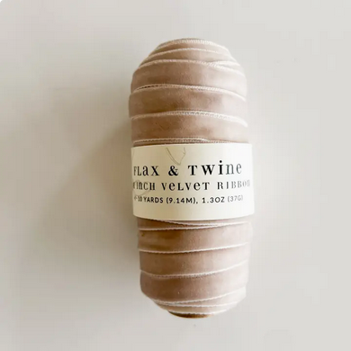 Flax & Twine Velvet Ribbon - 10yds