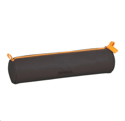 Rhodia - Round Leatherette Pencil Case