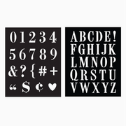 Hero Arts Subway Type Stencil Pair - Art Noise