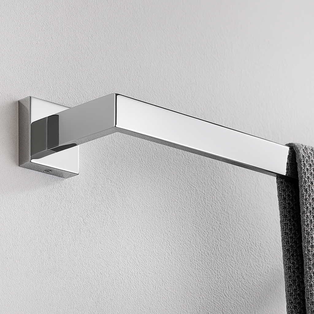 3-Piece Matte Black Bathroom Hardware Set – Towel Bar + Hook + TP