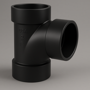LESSO ABS Sanitary Tee – Hub x Hub x Hub DWV Fitting | 1 1/2" & 2"