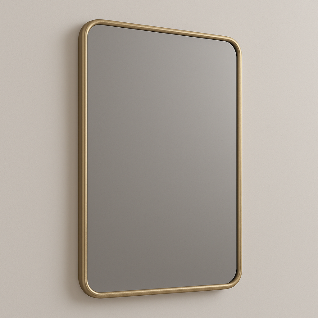 Rectangular Vanity Mirror – Matte Black, Gold, Nickel | 24–48"