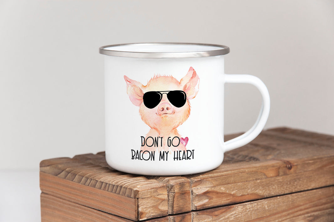 Don't go BACON my heart camper mug
