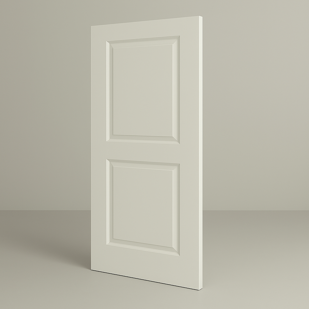 Carrera 2‑Panel Square‑Top Interior Door – Hollow Core, Primed