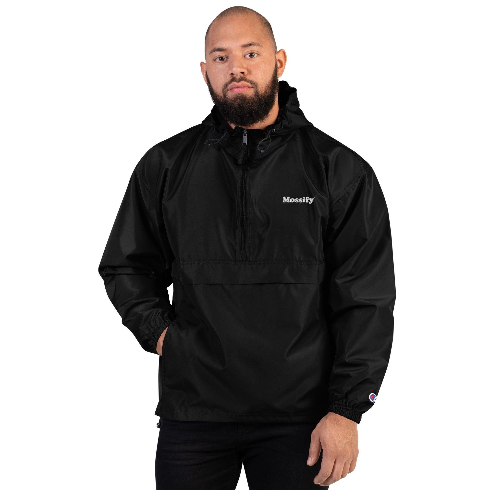 Embroidered Mossify / Champion Packable Jacket