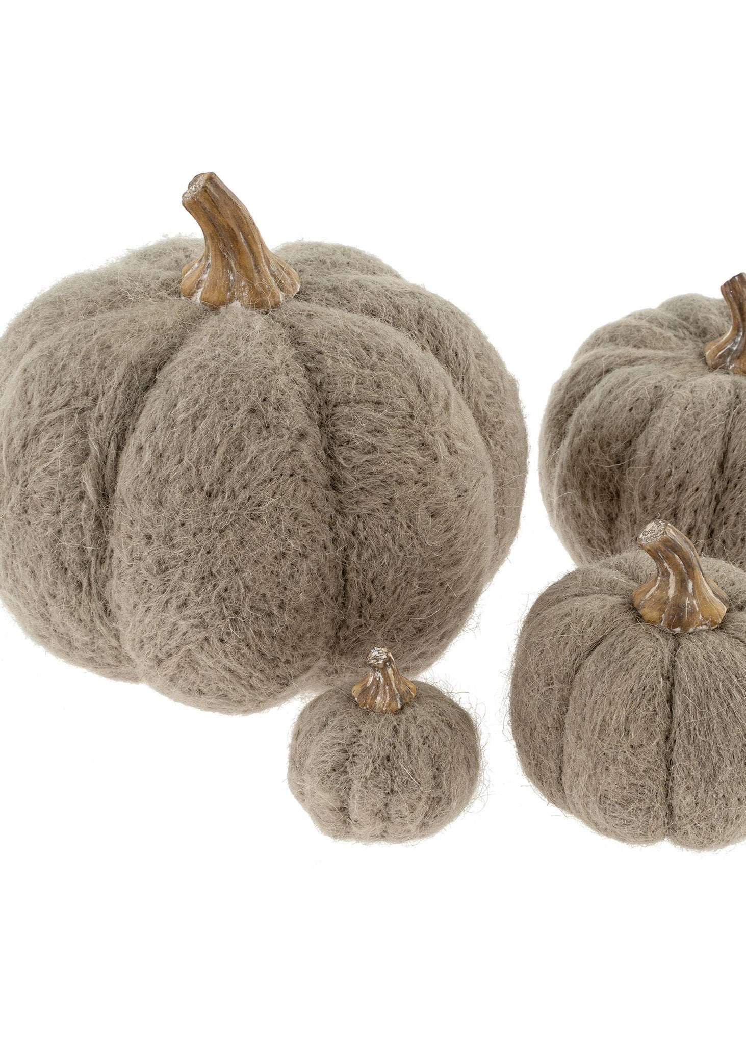 Felt Pumpkin - Grey