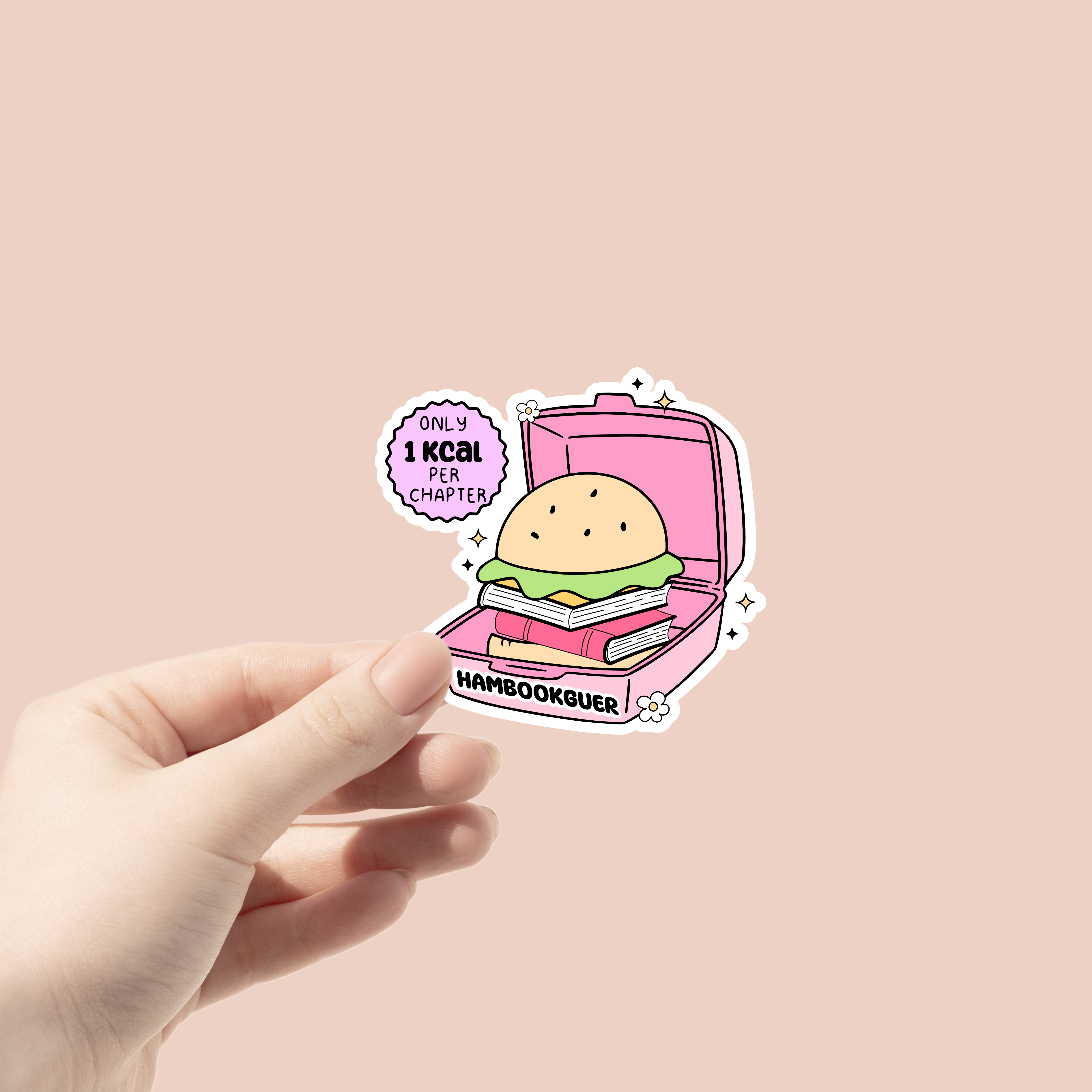 Hambookguer Reading Sticker