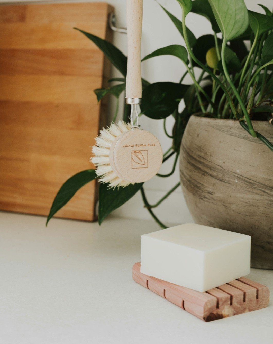 Solid Dish Soap Bar | Bergamot + Lime