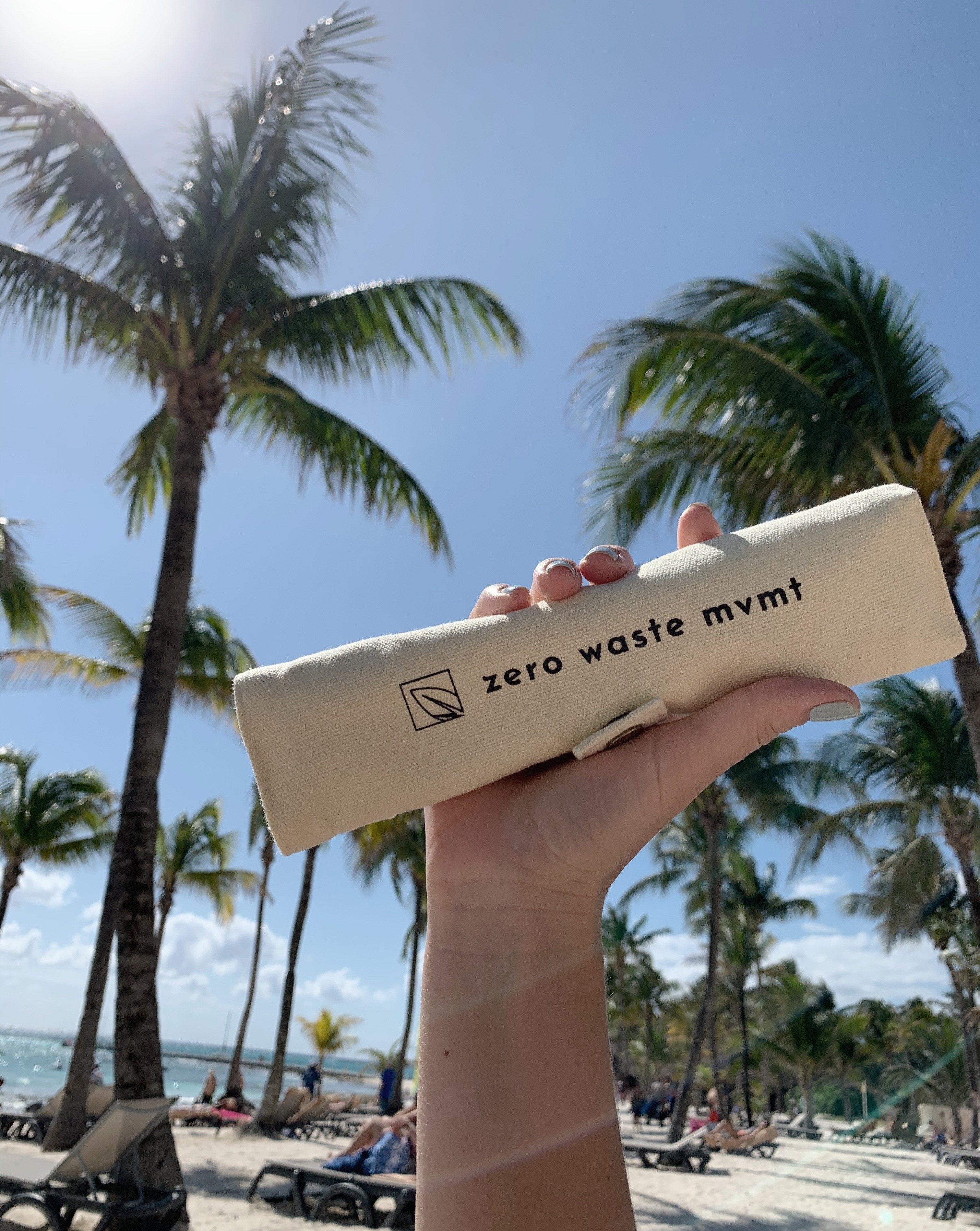 Travel Bamboo Utensil Set With Pouch