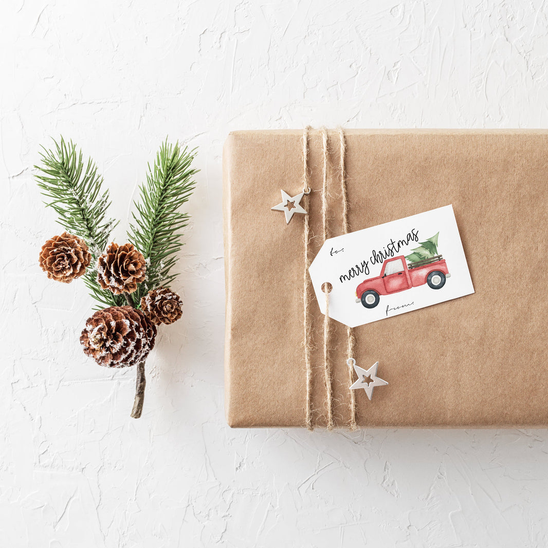 Holiday Truck Gift Tags