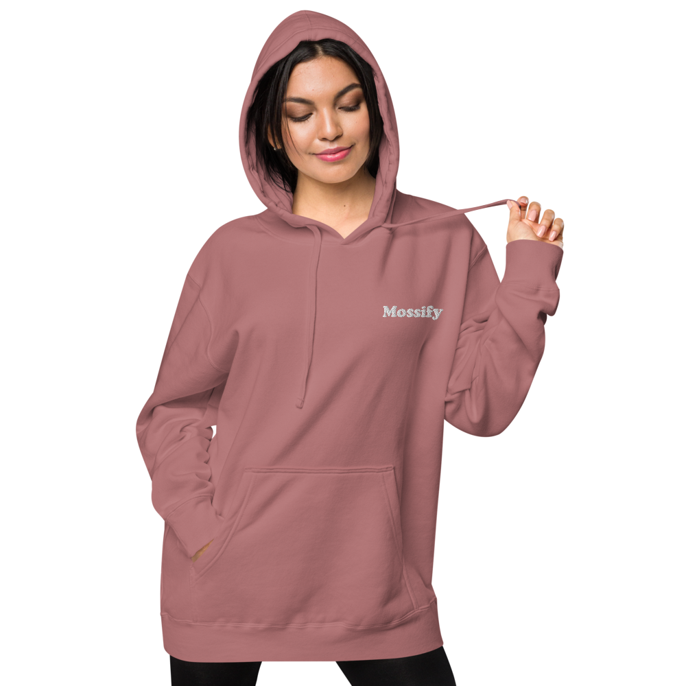 Mossify Pigment-Dyed Hoodie Unisex - Embroidered