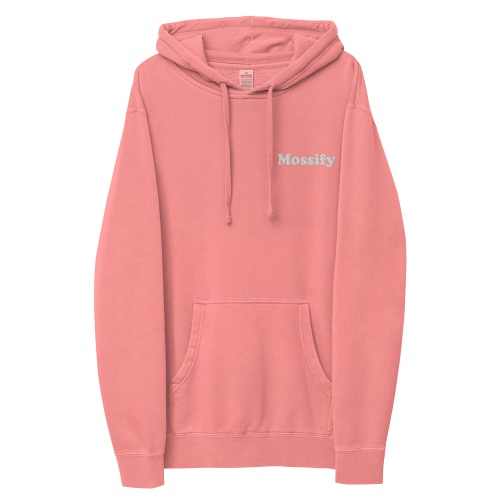 Mossify Pigment-Dyed Hoodie Unisex - Embroidered
