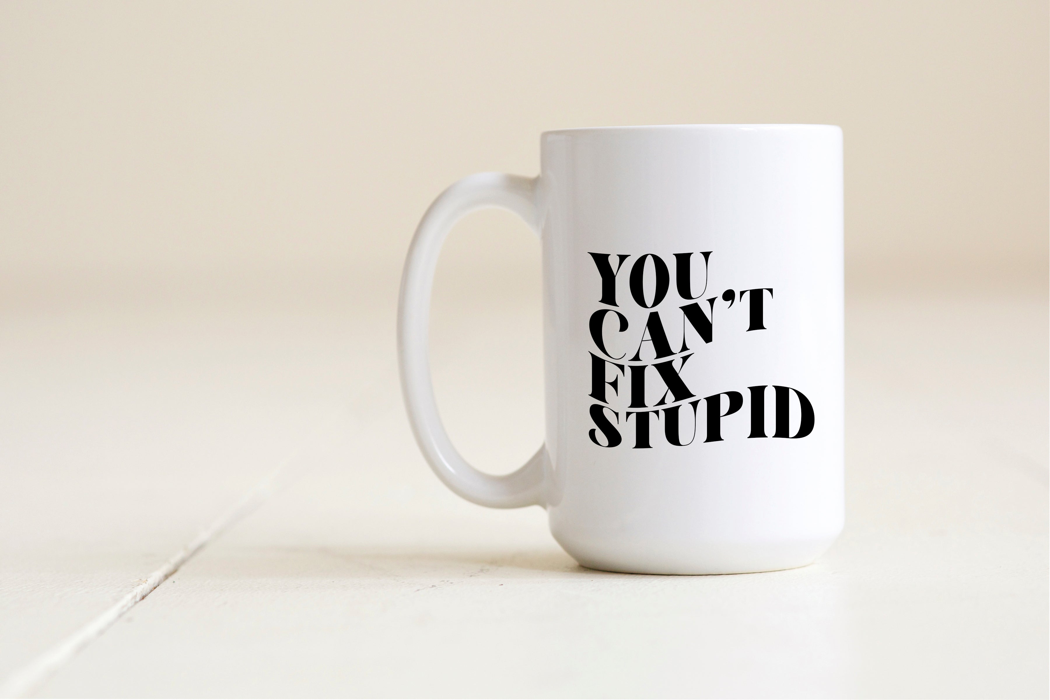 You can't fix stupid mug