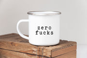 Zero Fucks mug