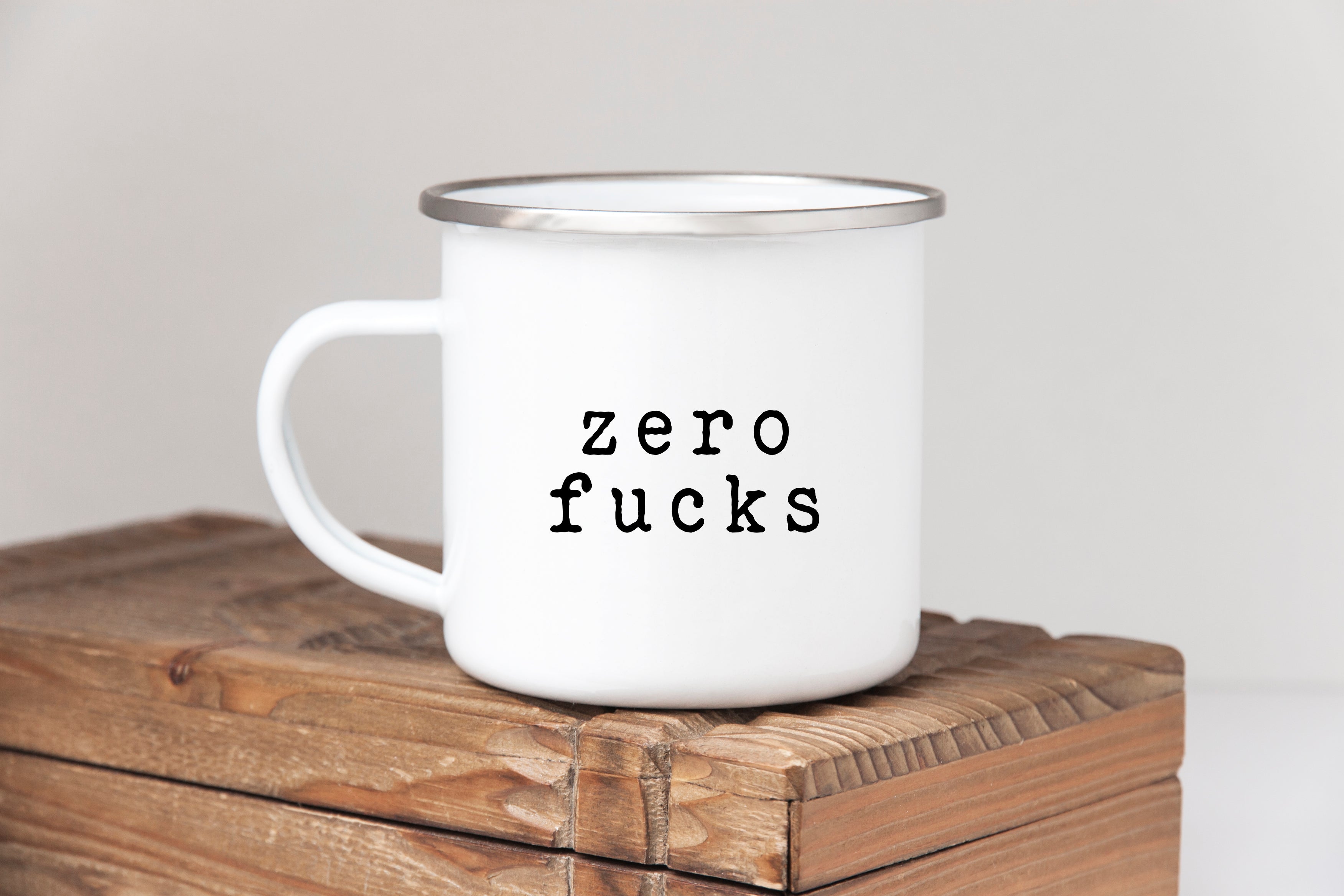 Zero Fucks mug