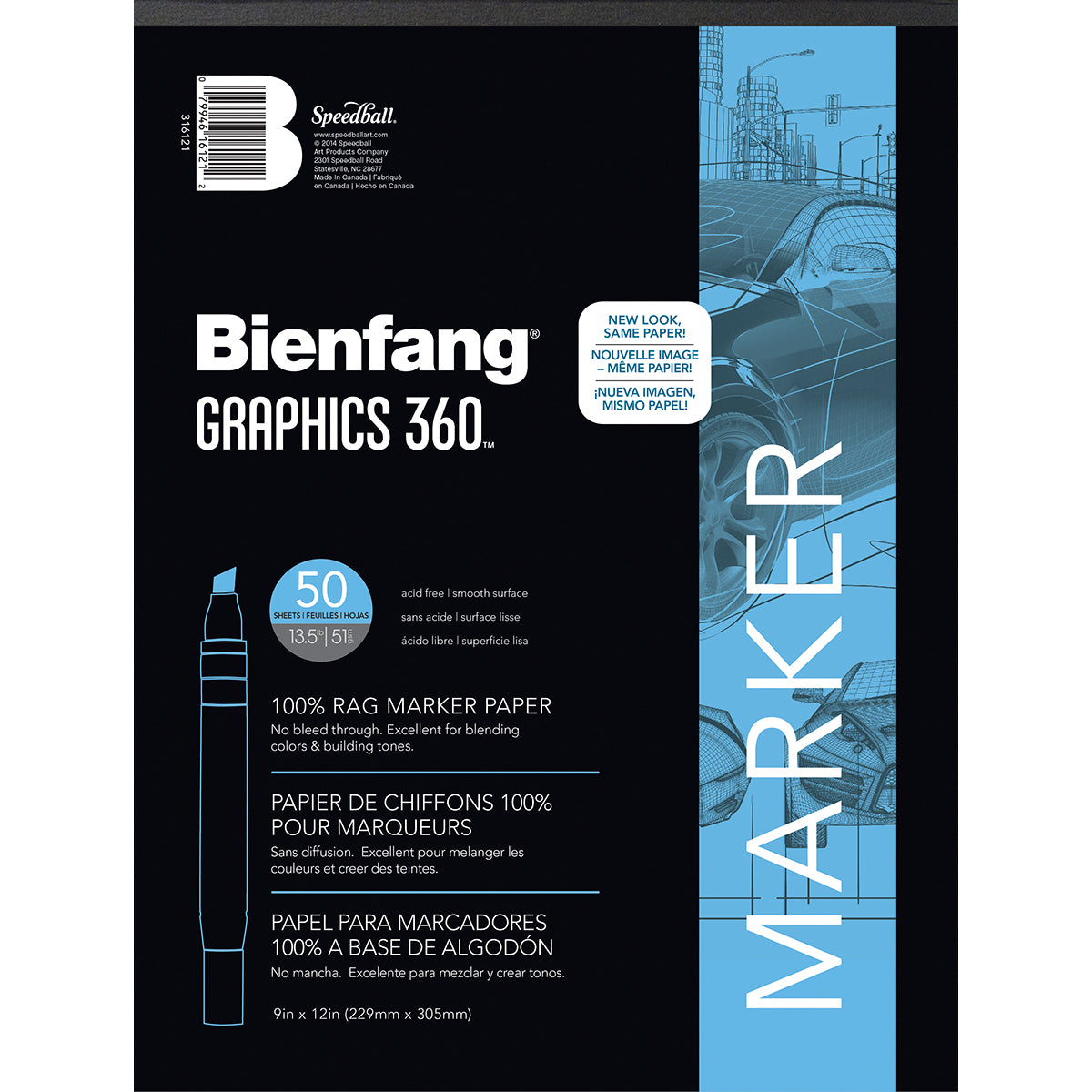 Bienfang - Graphics 360 Marker Pad - Art Noise