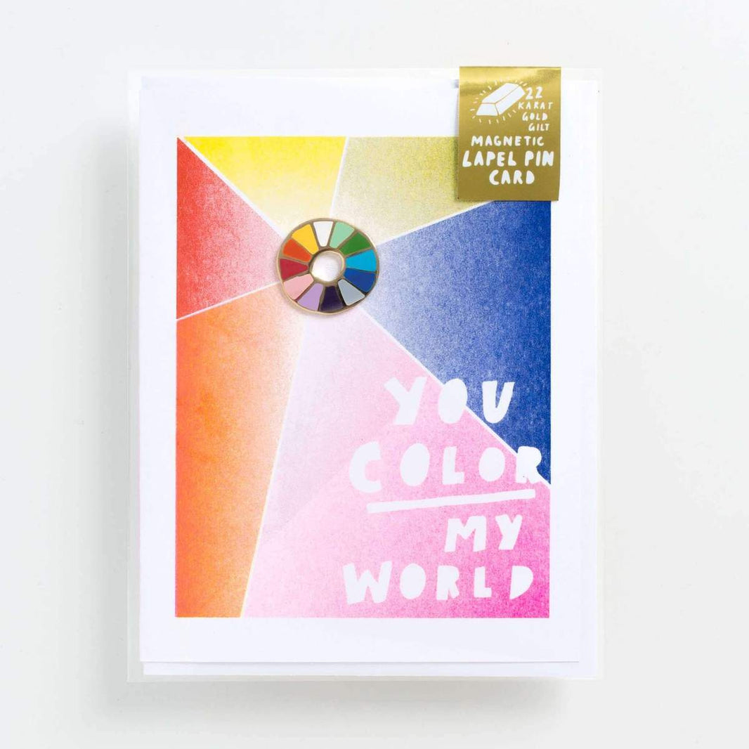 Yellow Owl Workshop - You Color My World Card - Art Noise