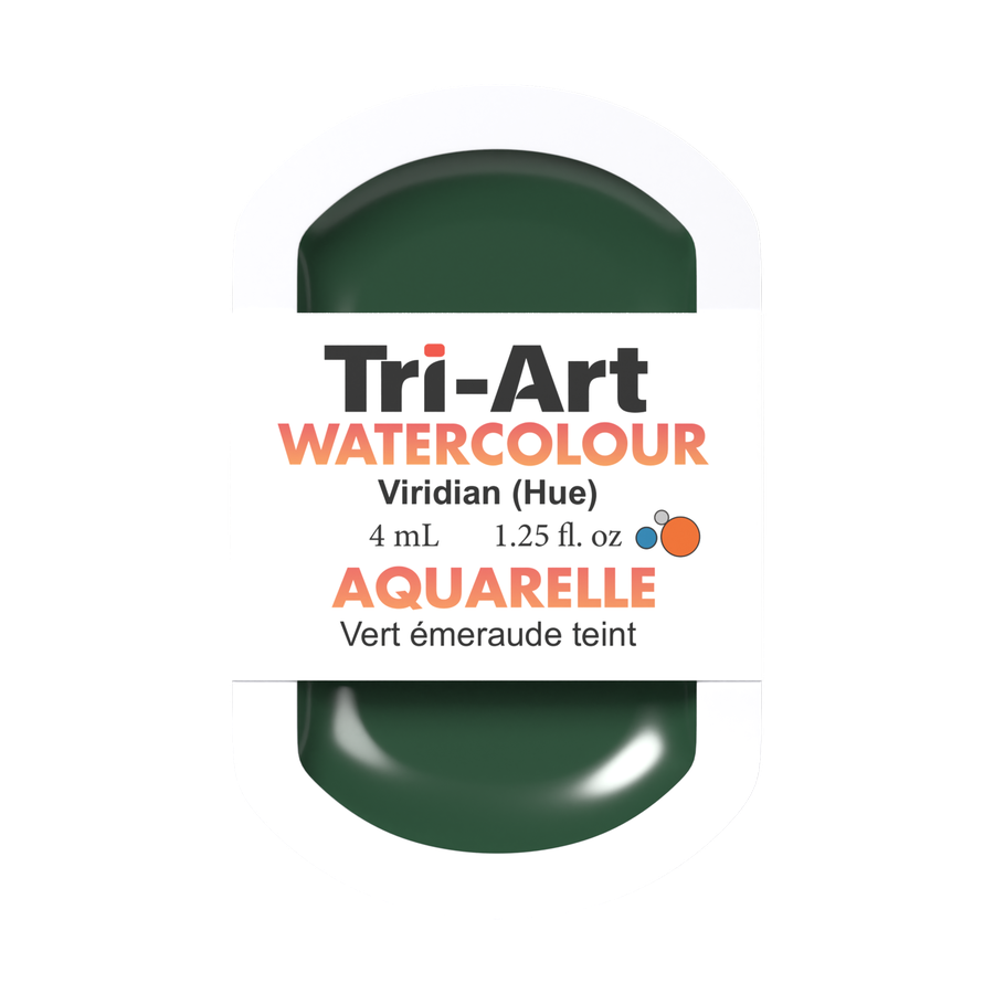 Tri-Art Water Colour Pans - Viridian (Hue) - 4 mL - Art Noise